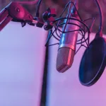 Generate background music for a podcast.