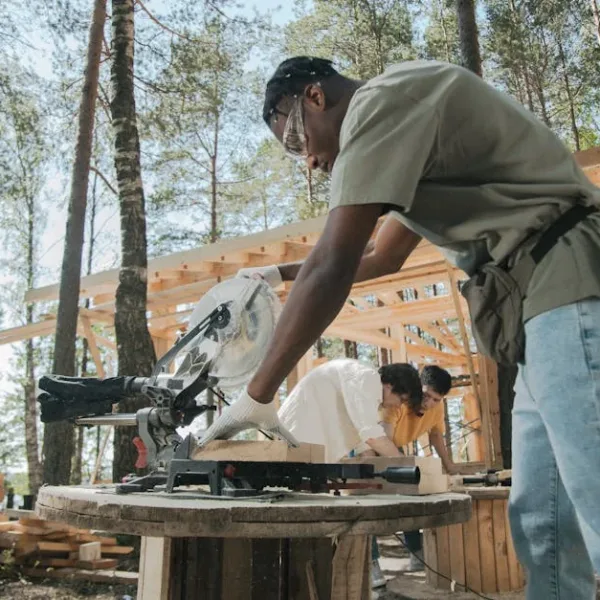 Can AI build a working chair from a tree, with hand tools?
