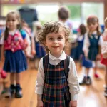 AI illustration: Stand at a child's school play and feel proud.