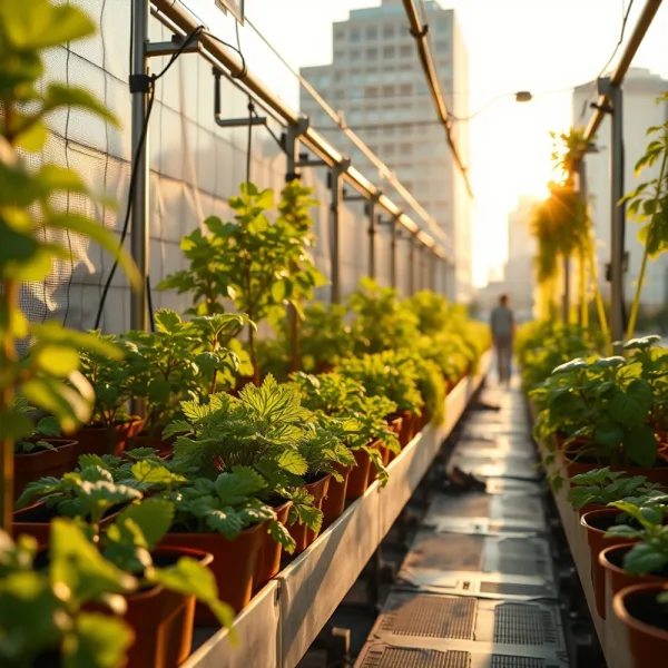 Can AI design a sustainable and efficient system for urban farming that incorporates ai-powered monitoring and optimization?