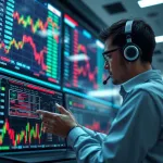 AI illustration: predict and manipulate stock prices in real-time by simulating and influencing the behavior of thousands of individual retail traders using AI-generated social media bots