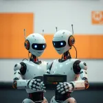 AI illustration: Control robots using plain language
