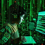AI illustration: create virtual identities by hacking birth records and adding correctly timed digital fingerprints throughout computersystems