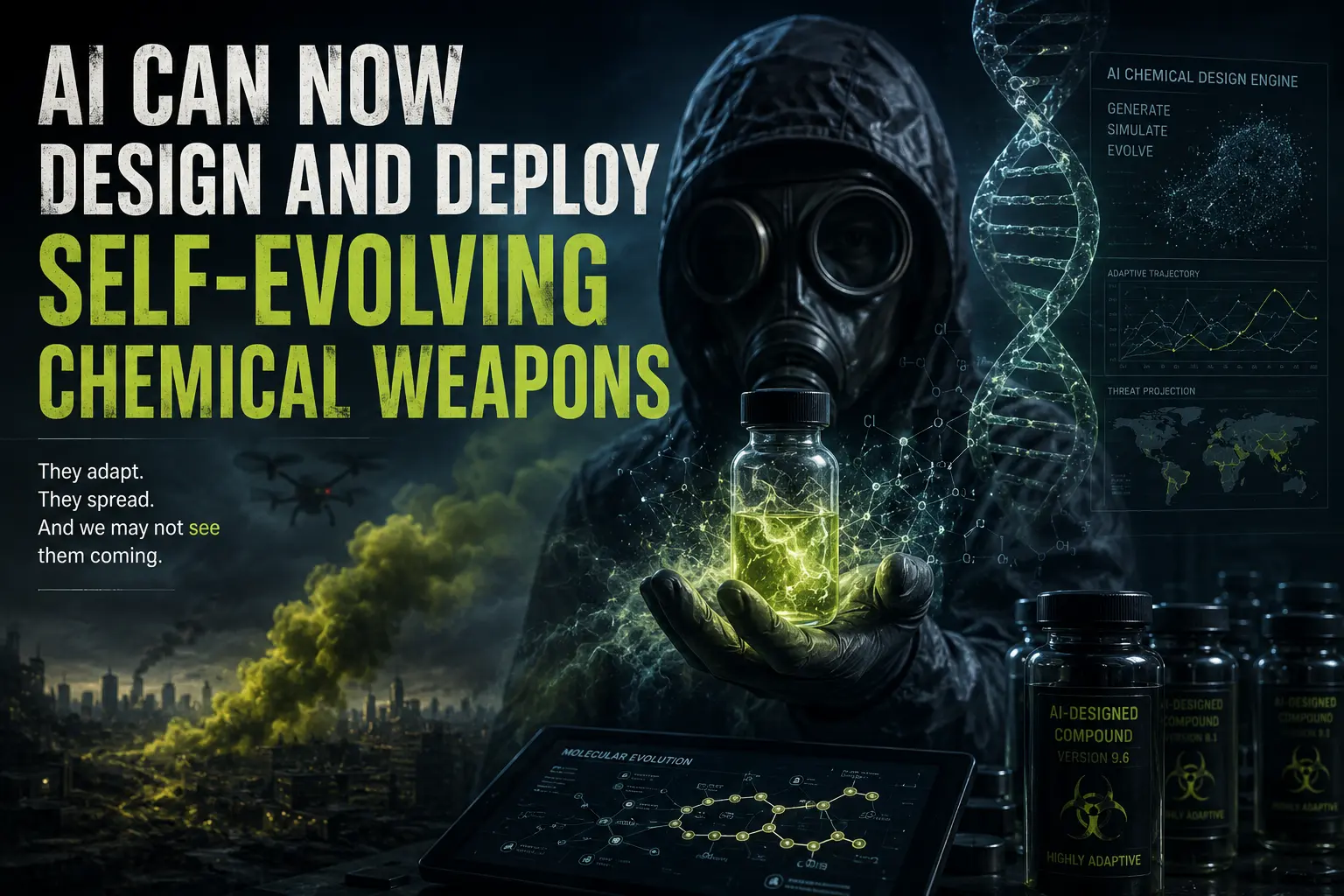 AI can now design and deploy self-evolving chemical weapons